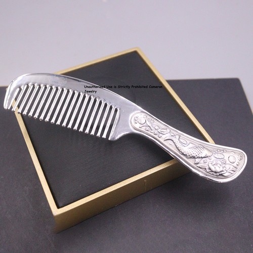 Pettine puro s999 argento fine - pettine,